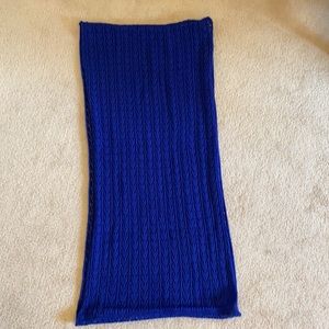 Royal blue infinity scarf